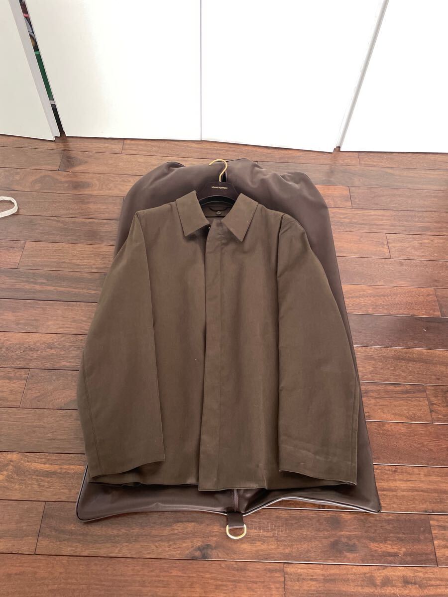 正規店購入本物 ルイヴィトン ダミエ マッキントッシュ ゴム引き コート LOUIS VUITTON ステンカラーコート M