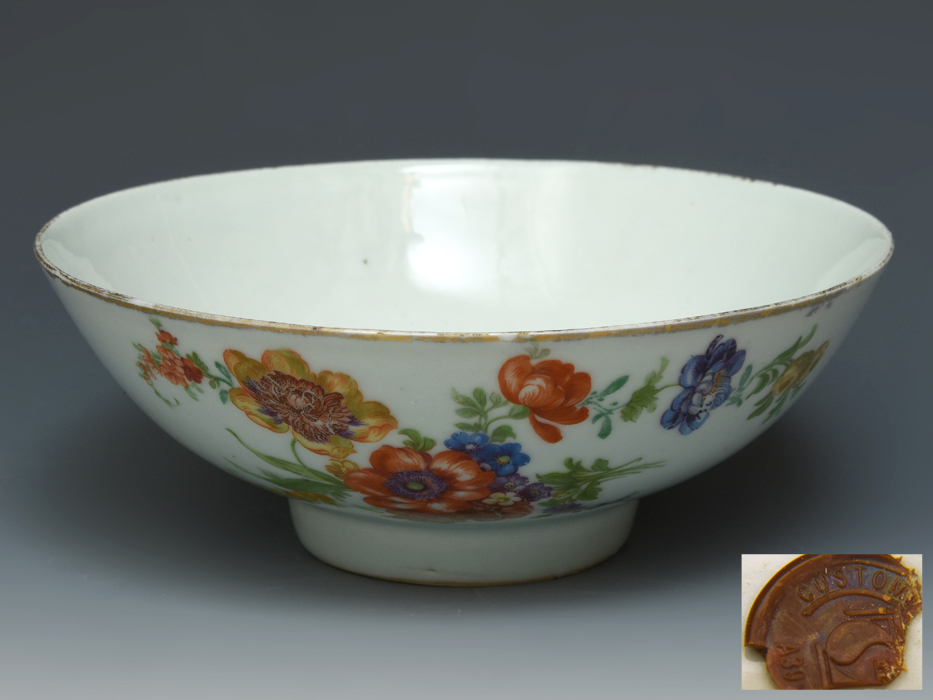 アンティーク 南京藍染付菓子鉢 茶道具？ 美術品・アンティーク