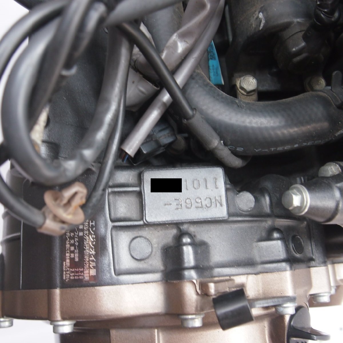 CBR400Rエンジン NC56E-1101 NC56 ピストン クランクケース クラッチ 部品取り CB400X CB400F