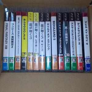 【動作確認済】38 ゲームソフトまとめ売り14本 メタルギアソリッド4 龍が如く デッドライジング2 アナザーセンチュリーズ みんなのゴルフ5