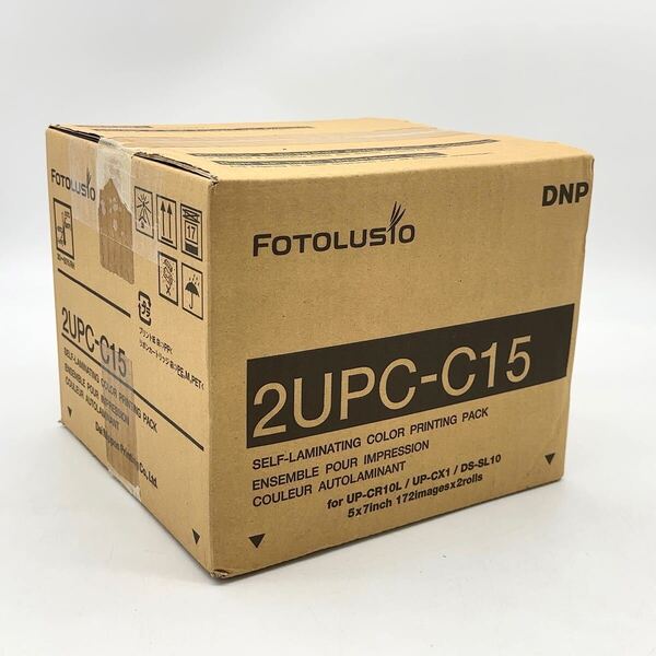 【新品未開封】DNP FOTOLUSIO SNAP LAB 2UPC-C15 カラープリントパック