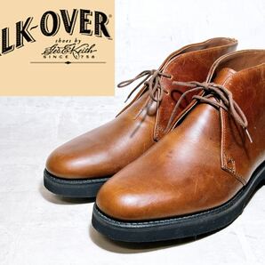 アメリカ製【新品同様】WALK OVER ウォークオーバー 高級 ヴィンテージ チャッカブーツ 肉厚レザー US7.5(約25.5cm)メンズ