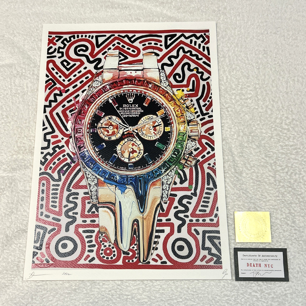 世界限定100枚】Death NYC ロレックス デイトナ アートポスター 版画