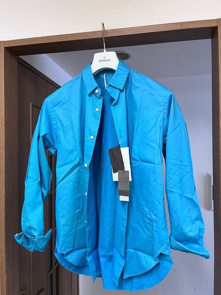 新品 【m's braque ESTNATION 】別注 シャツ デッドストック生地 エムズブラック×エストネーション 日本製 長袖シャツ