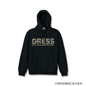 DRESS カモフラージュロゴ　パーカー　10.0オンス　スウェット 　サイズ　Ｓ　　Ｍ　　Ｌ