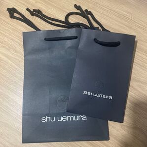 shu uemura シュウウエムラ 紙袋 ショッパー ショップ袋 ブラック 黒