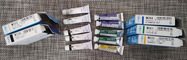 【まとめ買い5種類10本セット】 ホルベイン 水彩絵具 2号(5ミリリットル)