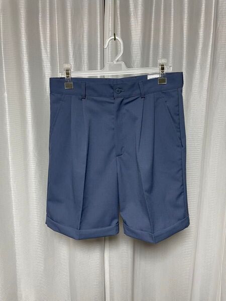 ショートパンツ スラックス ブルー S フランス軍