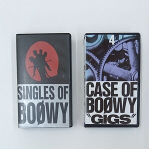 BOOWY VHS 2本セット CASE OF BOOWY 4 SINGLES OF BOOWY ビデオテープ MV LIVE
