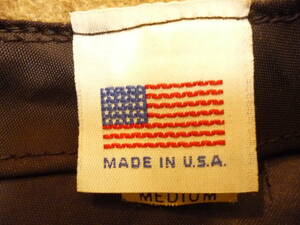 ★送料３７０円★《AMALGAMATED CLOTHING 》★MADE IN USAアメリカ製ウールハンティング帽・メンズ◆Mサイズ 米国製のレアな1点物。