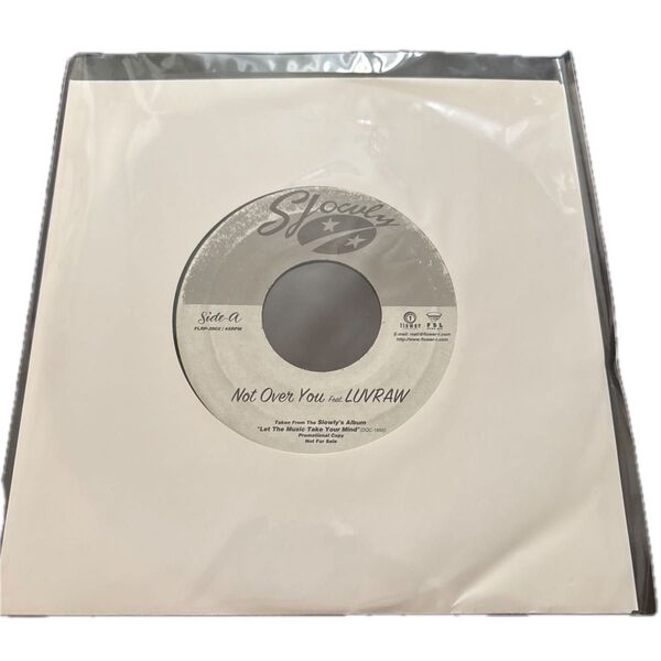 Slowly/Not Over You feat. LUVRAW 非売品レコード