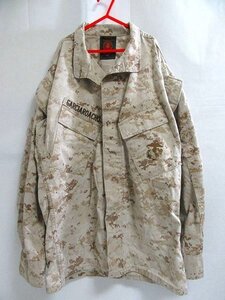 f6118-6 米軍 US NAVY MARPAT デジタルカモ シャツジャケット SM-REG デザートカモ USMC 迷彩 海兵 サバゲー