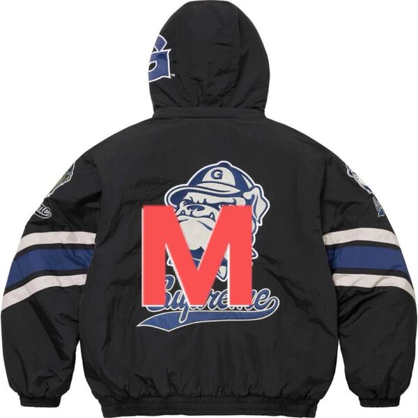 Supreme x Mitchell & Ness NCAA Hooded Stadium Jacket "Black"