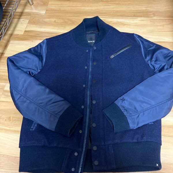 ジャンク ハーレー スタジャン HURLEY Mサイズ ネイビー ウール