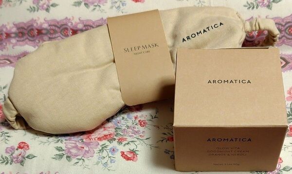 AROMATICA アロマティカ グロービタグットナイトクリーム 90g アイマスク付き