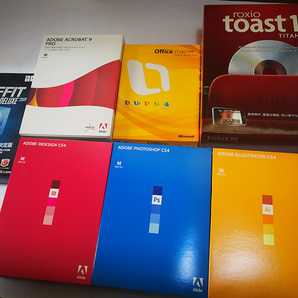 illustrator・Photoshop・InDesign・Acrobat・toast・Office・STUFFIT/全ソフト
