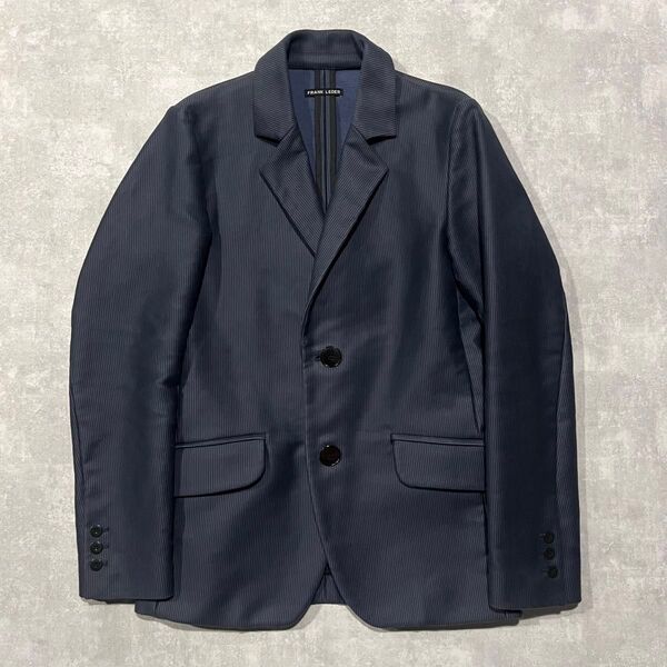 frank leder ジャーマンレザー ジャケット ストライプ ブルー