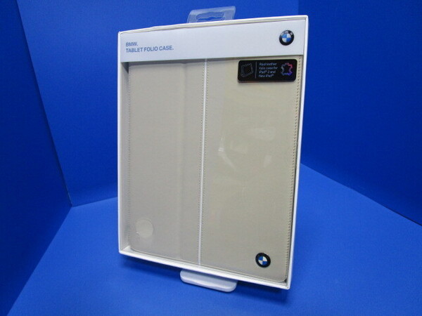 iPad 第2世代 iPad第3世代 iPad第4世代 手帳型 ケース カバー CG Mobile BMW 本革 牛革 クリームベージュ Cream Beige ★