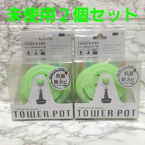 【即購入可】ちょこっとオアシス タワーポット おくだけエコ加湿器 エコ グリーン 2個