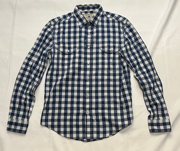 ZARA DENIM COLLECTION ザラ ブロックチェック ワークシャツ 長袖シャツ バッファロー ギンガム チェック