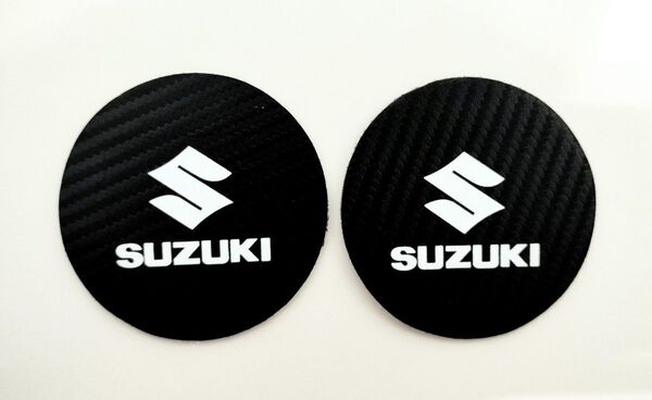 2枚セット スズキ ドリンクホルダー コースター マット エンブレム ロゴ SUZUKI ハスラー ジムニー スイフト ワゴンR