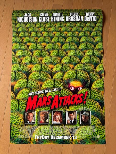 マーズ アタック Mars Attacks! US 1SH 特大 両面プリント ポスター 102cm×69cm