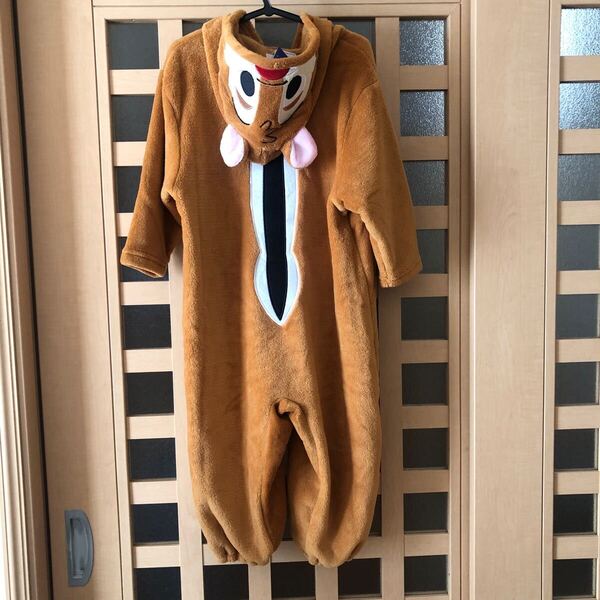 新品 チップとデール 着ぐるみ 130 パジャマ キッズ ディズニー
