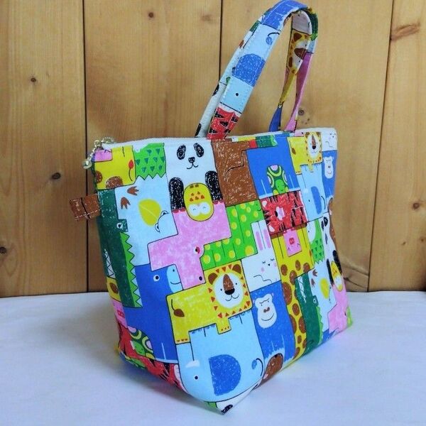 ミニトートバッグ マチ12cm ハンドメイド