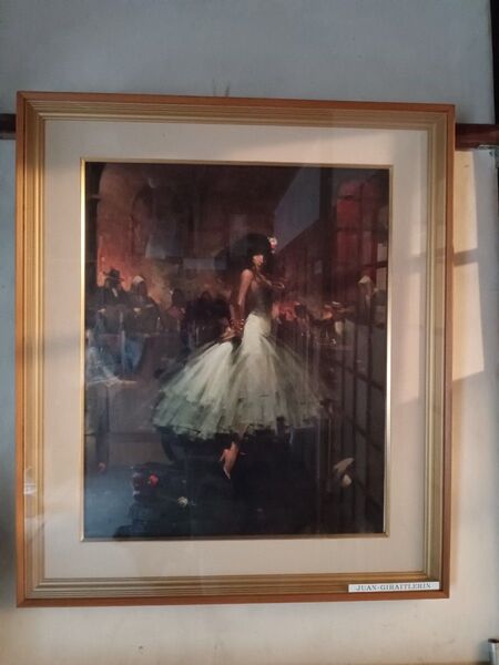 額と写真ポスター 踊り子 美術 芸術 絵画 客室