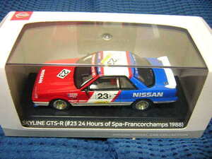 1/43 nissan箱 京商　1988年スパ24時間レース　ニッサンスカイラインGTS-R#23　A・オロフソン、A・グライス、W・パーシー