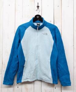 古着卸　ヨーロッパ仕入 ＊THE NORTH FACE ノースフェイス ＊Ladies fleece jacket フルジップフリースジャケット　＊ブルー系　