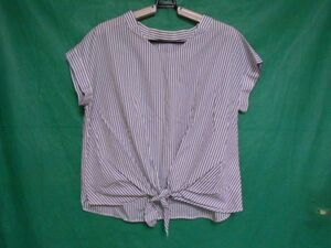  beautiful goods * ef-de * short sleeves blouse * stripe *size9