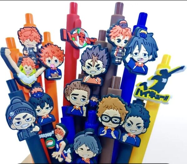 【新品未使用】ハイキュー ボールペン15本セット アニメ バレーボール グッズ