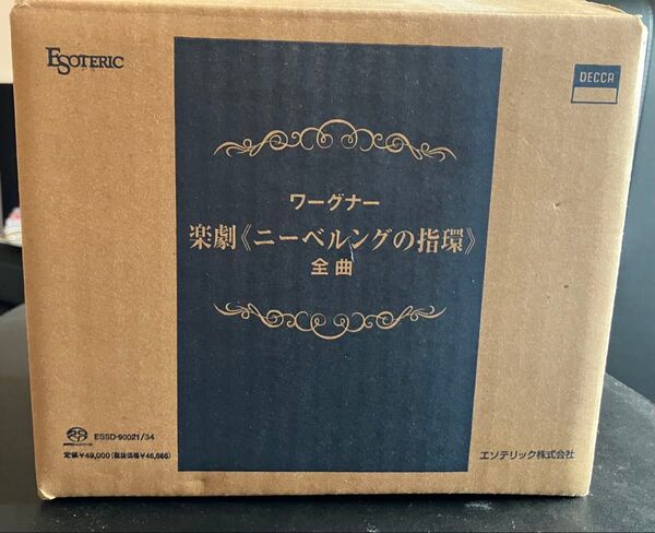 エソテリック SACDワーグナー:楽劇『ニーベルングの指環』ショルティ 青箱 ディスク未開封 ESOTERIC