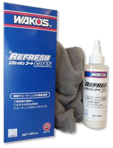 WAKO'S ワコーズ リフレッシュコート 水垢除去剤 自動車ボディの洗浄・保護・艶出し160mL 3~5台分