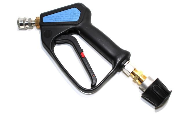 Suttner ST-2615 Wash Gun Inlet Swivel Black/Blue (高圧洗浄機用ショートガン スイベル内蔵 ケルヒャーKシリーズコネクターセット)