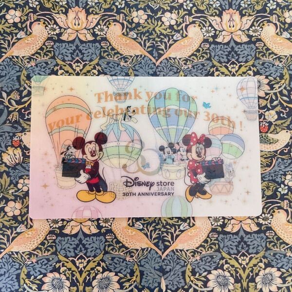 Disneystore ディズニーストア 30周年 記念カード