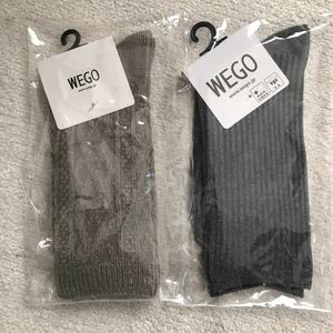 新品◆WEGO ウィゴー レディース 2足セット リブ&ケーブル ソックス 靴下