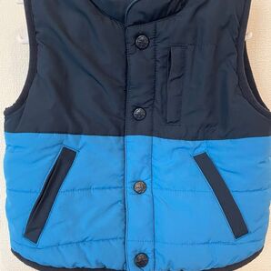 キルティングベスト ベビー 2t 70〜80 OSHKOSH オシュコシュ ナイロン ネイビー