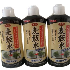 【激安】GEX 天然麦飯水 500mL / 3本セット