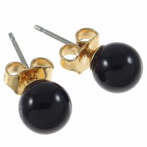 A4968*[AVON]* 1 bead black beads. stud earrings * black * Vintage earrings * earrings *