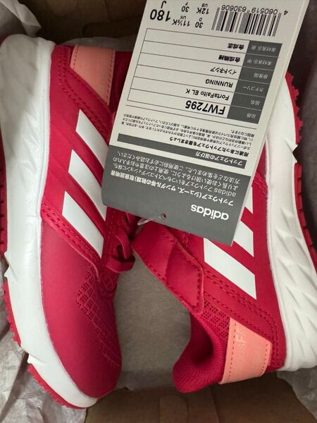 新品 adidas 18センチ 女の子 未使用 新品 靴 キッズ 早い者勝ち