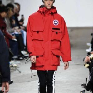 コラボ！junya watanabe × CANADA GOOSE ジュンヤ ワタナベ カナダグース コムデギャルソン ギャルソン 限定 ブルゾン アウター 赤 別注