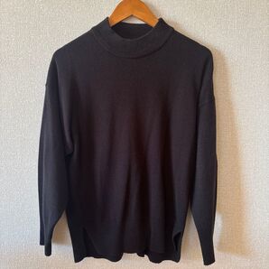 YEVS イーブス ハイネックニット レディーストップス ブラック