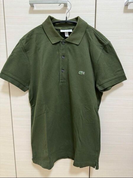 Lacoste オリーブグリーン ポロシャツ