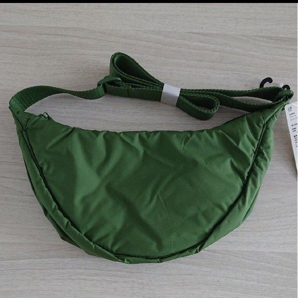 【新品未使用】ユニクロ ラウンドミニショルダーバッグ 55 Green