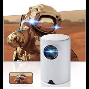 プロジェクター小型 projector /WiFi/電動フォーカスプロジェクター 10000L ホームシアター 1080PフルHD対応 (美品)