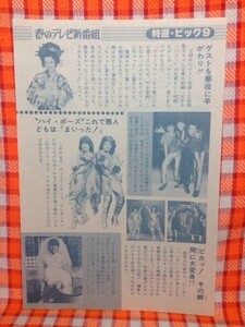 CN7418◆切抜き◇松田聖子柏原芳恵松本伊代ジャニーズ少年隊山田邦子たのきんトリオ◇ピンキーパンチ・代打東山紀之・たのきん全力投球！