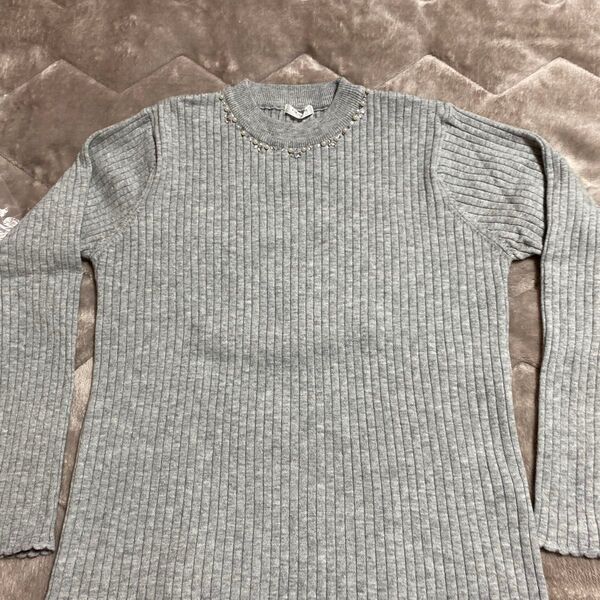 ハニーズ トップス Lサイズ 新品 グレー系 タグ無し