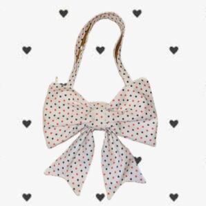 リボンバッグ 星 リボン トートバッグ ハンドメイド